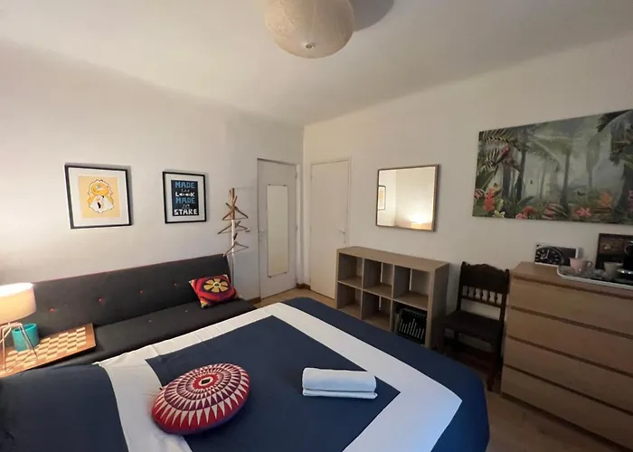 Lit Queen Size, 3mn Séjour chez l'habitant *